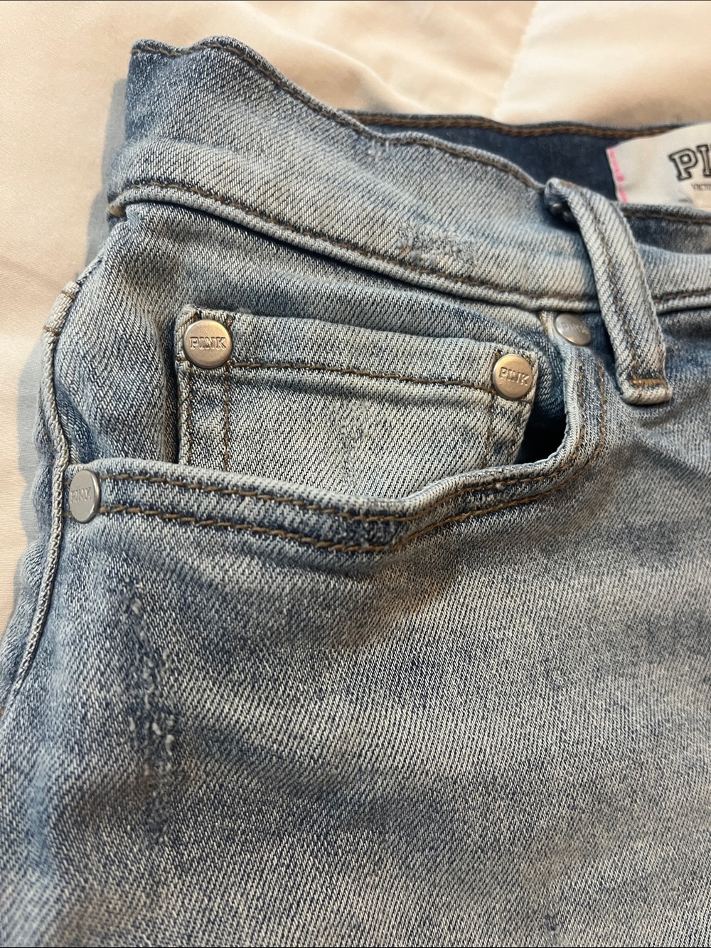 Victoria’s Second Pink Distressed Shorts - Picture 7 of 9